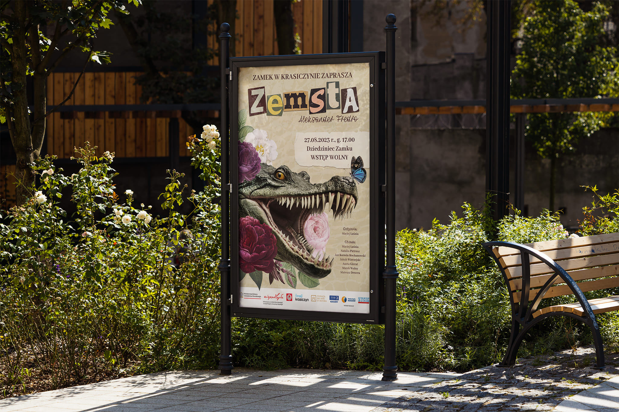 zemsta spektakl plakat krasiczyn zamek sztuka projekty graficzne
