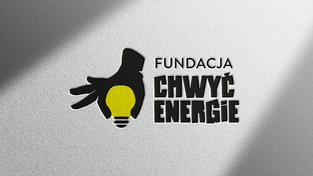 projekt logo identyfikacja wizualna firma logotyp grafika graficzny fundacja chwyć energię